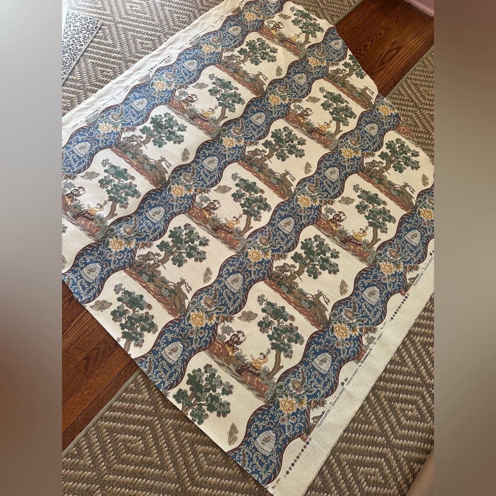 Brunschwig & Fils Fabric remnant “Plougastel” Hamot collection